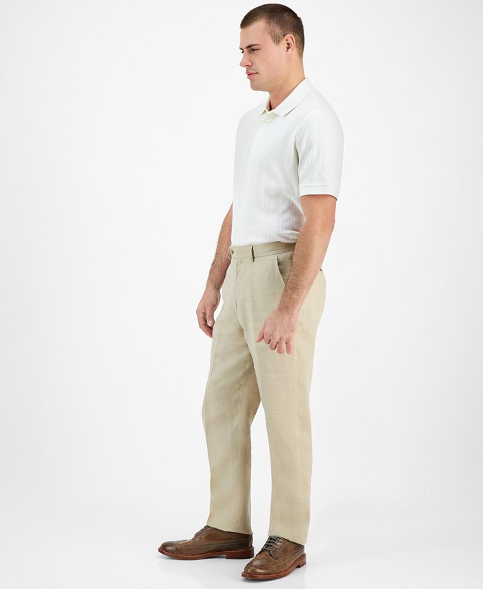 Nautica Men's Modern-Fit Linen Dress Pants - Macy's