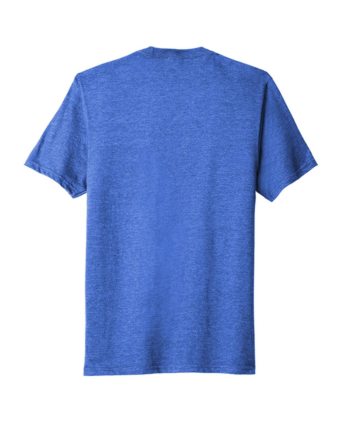 E2 Apparel Men'sNascar Racing Stripe T-Shirt - Heather Royal