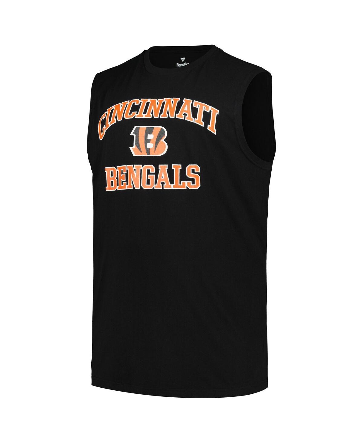 Fanatics Men's Joe Burrow Black Cincinnati Bengals Big Tall Muscle Tank Top In Black