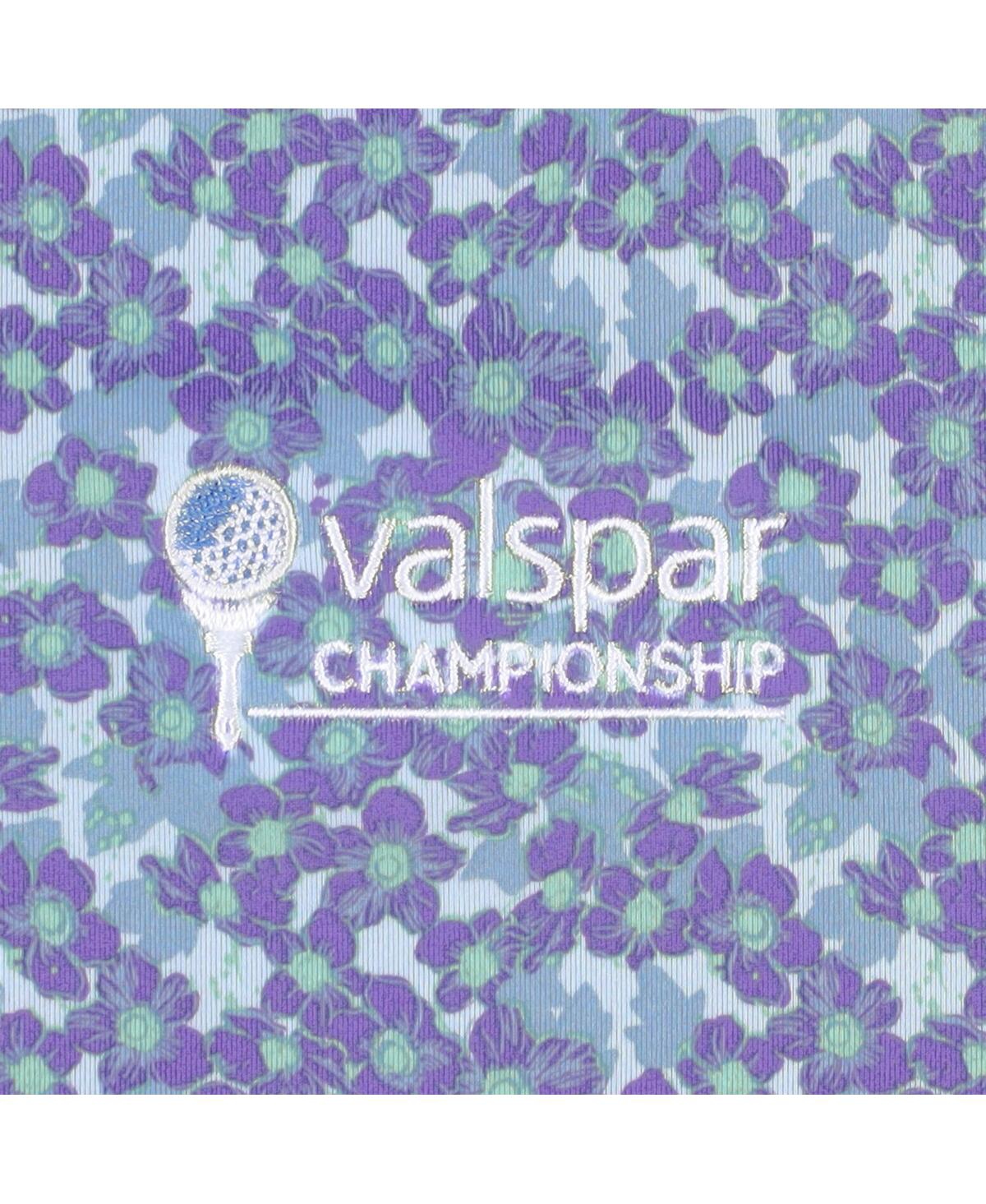 FootJoy Men'sValspar Championship Primrose Print Lisle ProDry Polo - Purple