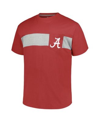 Men's Crimson Alabama Crimson Tide Big Tall Color Stripe T-Shirt