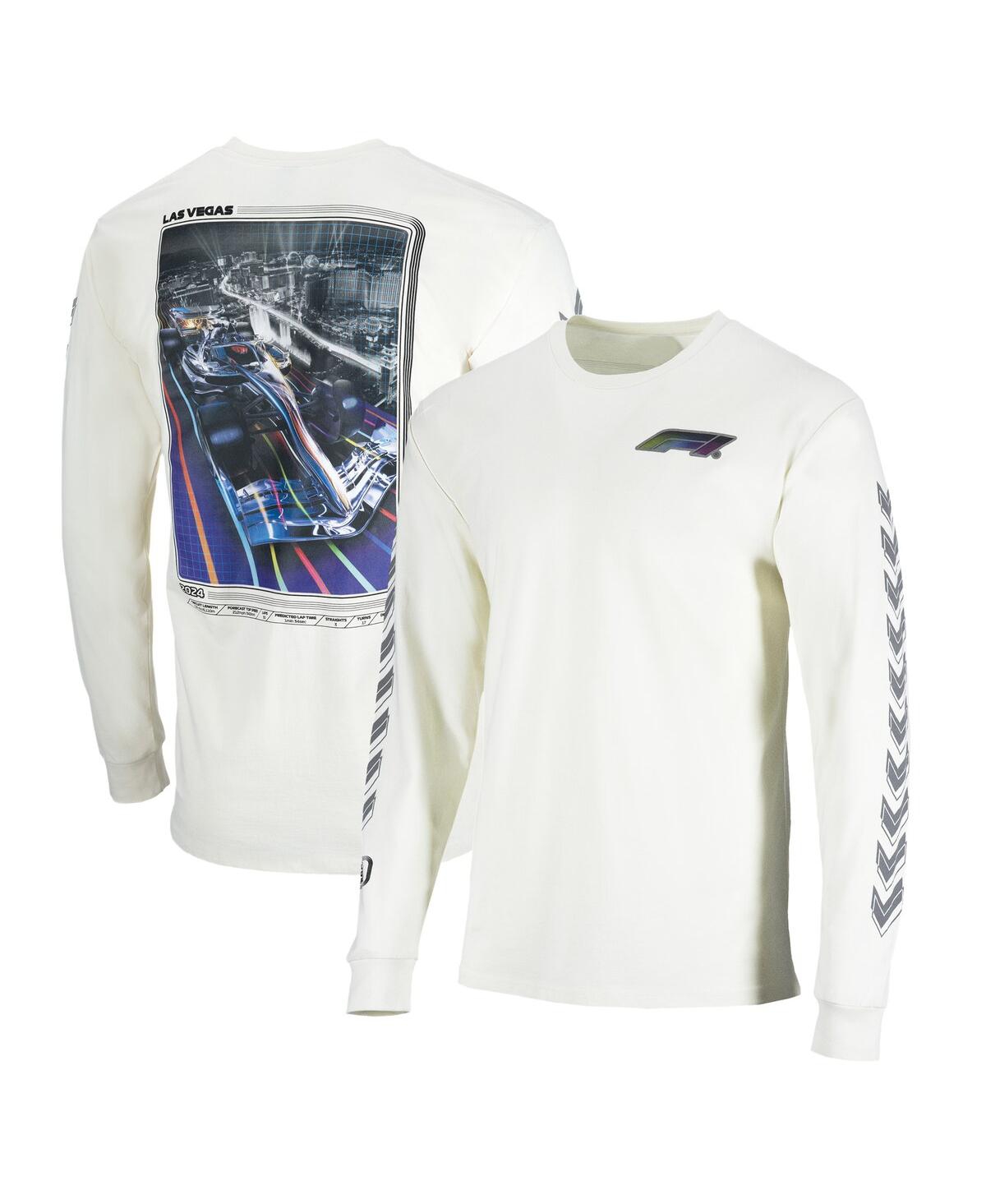 Men's and Women's Cream 2024 Las Vegas Grand Prix Classic Long Sleeve T-Shirt - Cream