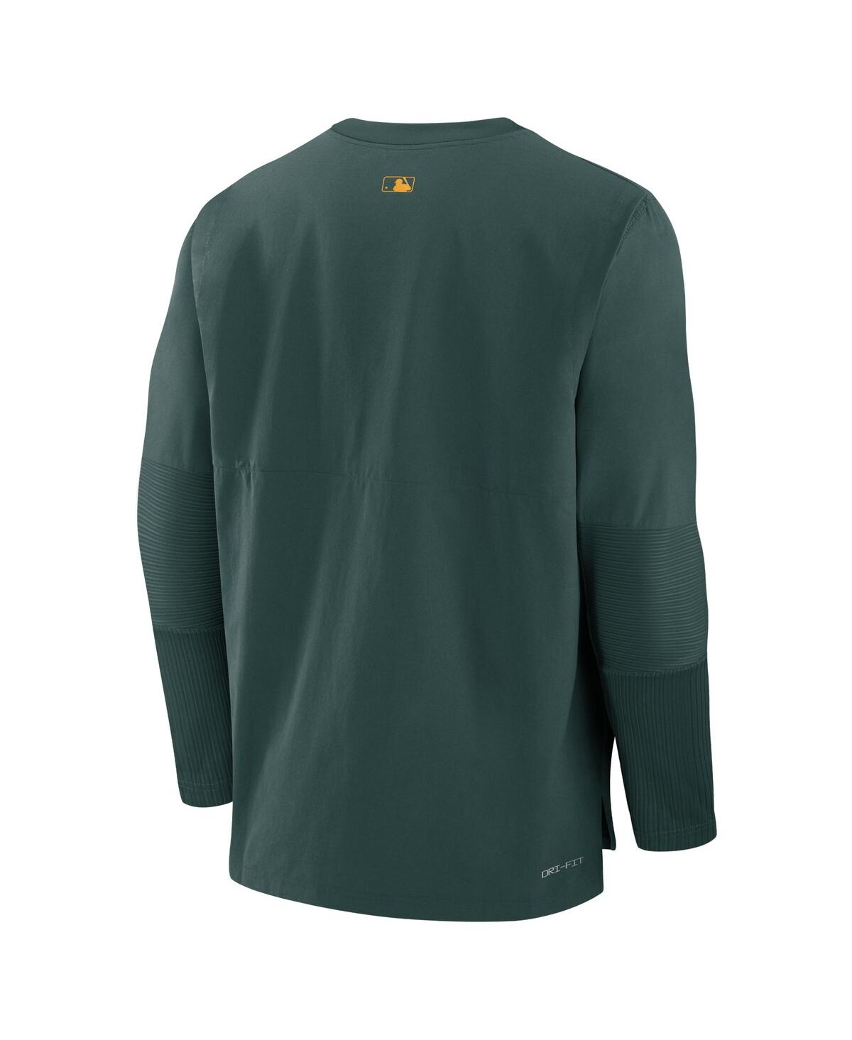 Nike Men'sOakland Athletics Authentic Collection Player Performance Pullover Sweatshirt - Green