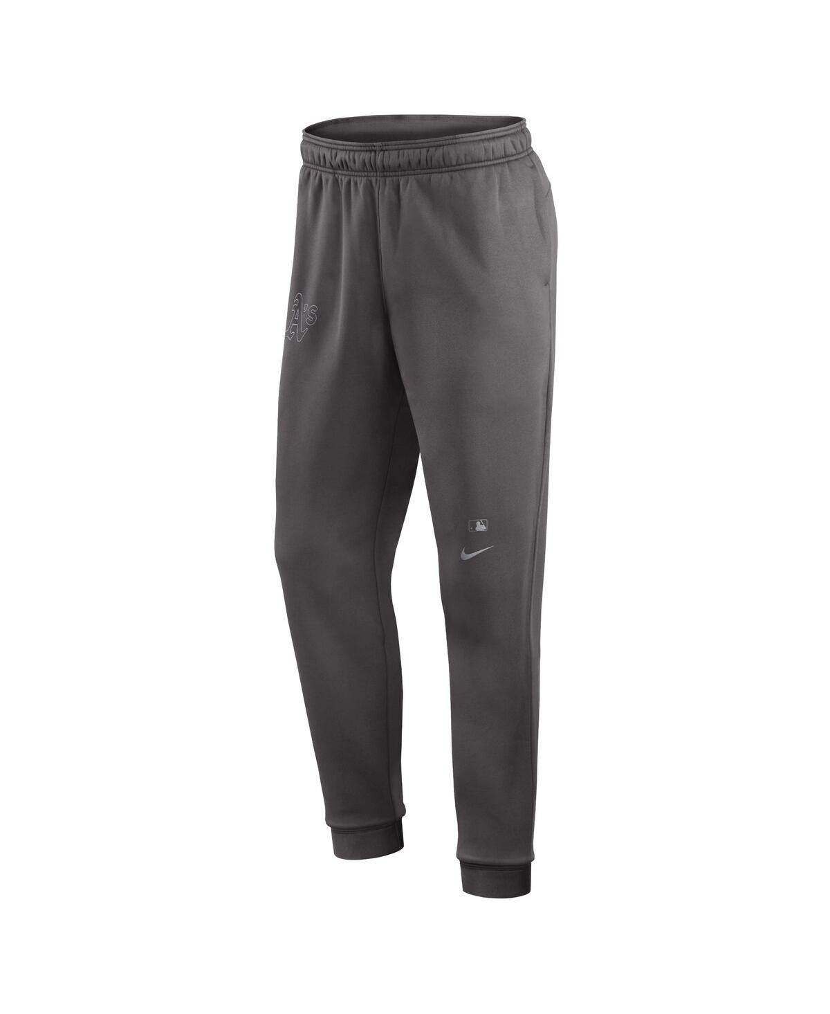 Nike Men'sOakland Athletics Authentic Collection Travel Player Performance Pants - Gray