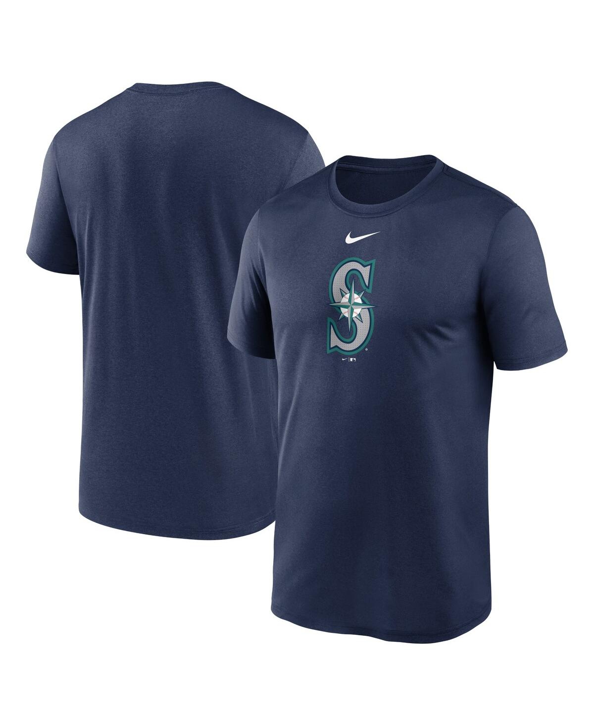 Nike Men's Navy Seattle Mariners Legend Fuse Large Logo Performance T-shirt In Navy