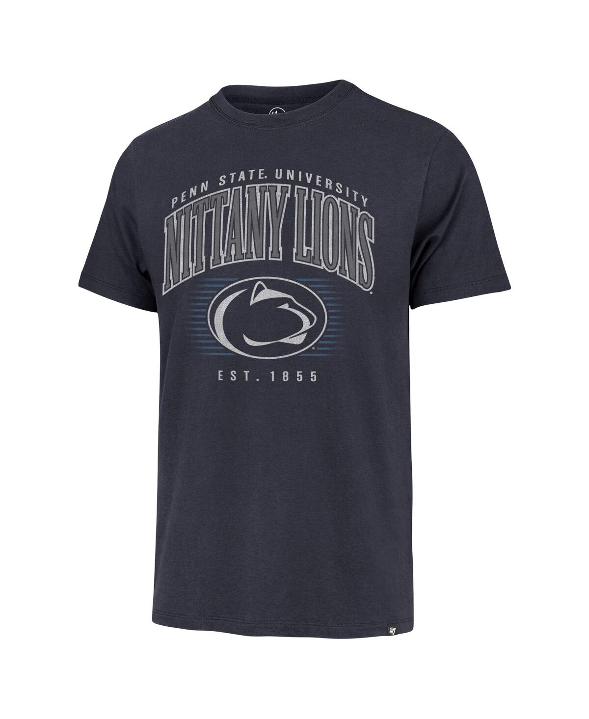 47 Brand Men's Navy Penn State Nittany Lions Double Header Franklin T-shirt In Navy