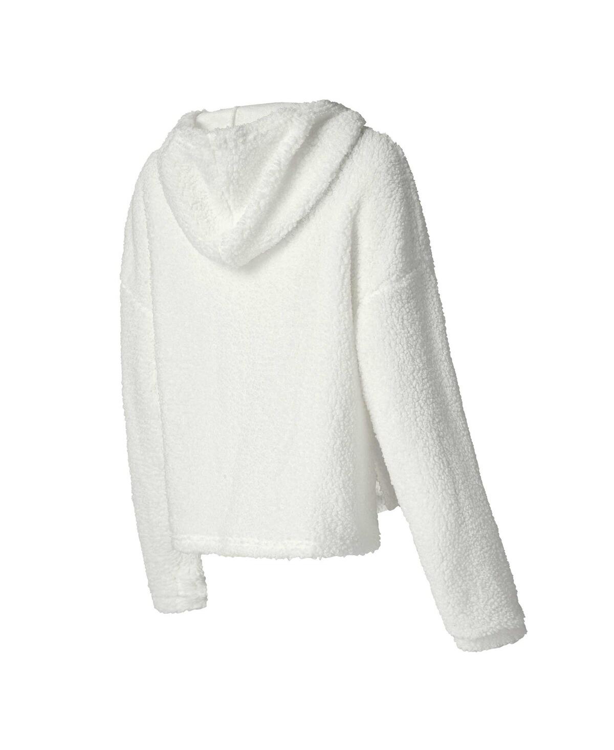 Shop Concepts Sport Women's Cream Milwaukee Brewers Fluffy Hoodie Top Shorts Sleep Set