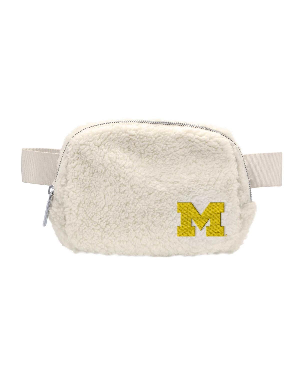 Michigan Wolverines Sherpa Fanny Pack - White