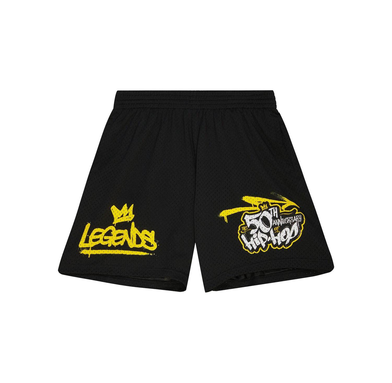 Men's Black 50th Anniversary of Hip-Hop Legends Shorts