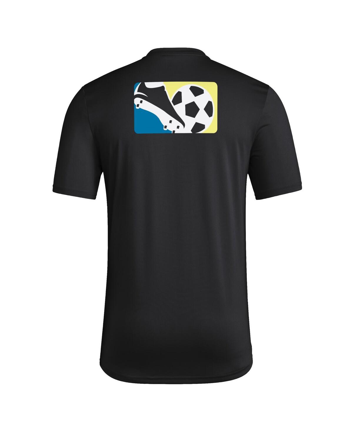 Adidas Men'sSporting Kansas City 2024 Mls Jersey Hook Pre-Match T-Shirt - Black
