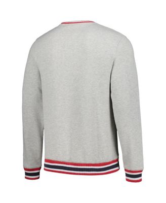 New Era Men's Heather Gray Boston Red Sox Throwback Classic Pullover Sweatshirt
