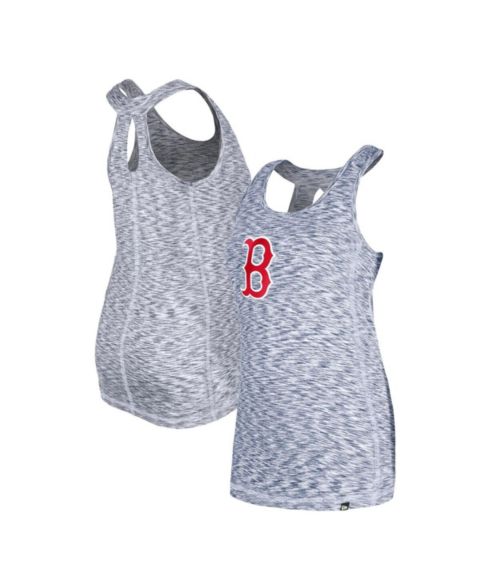 Женский топ New Era Navy Boston Red Sox Space Dye Keyhole Back