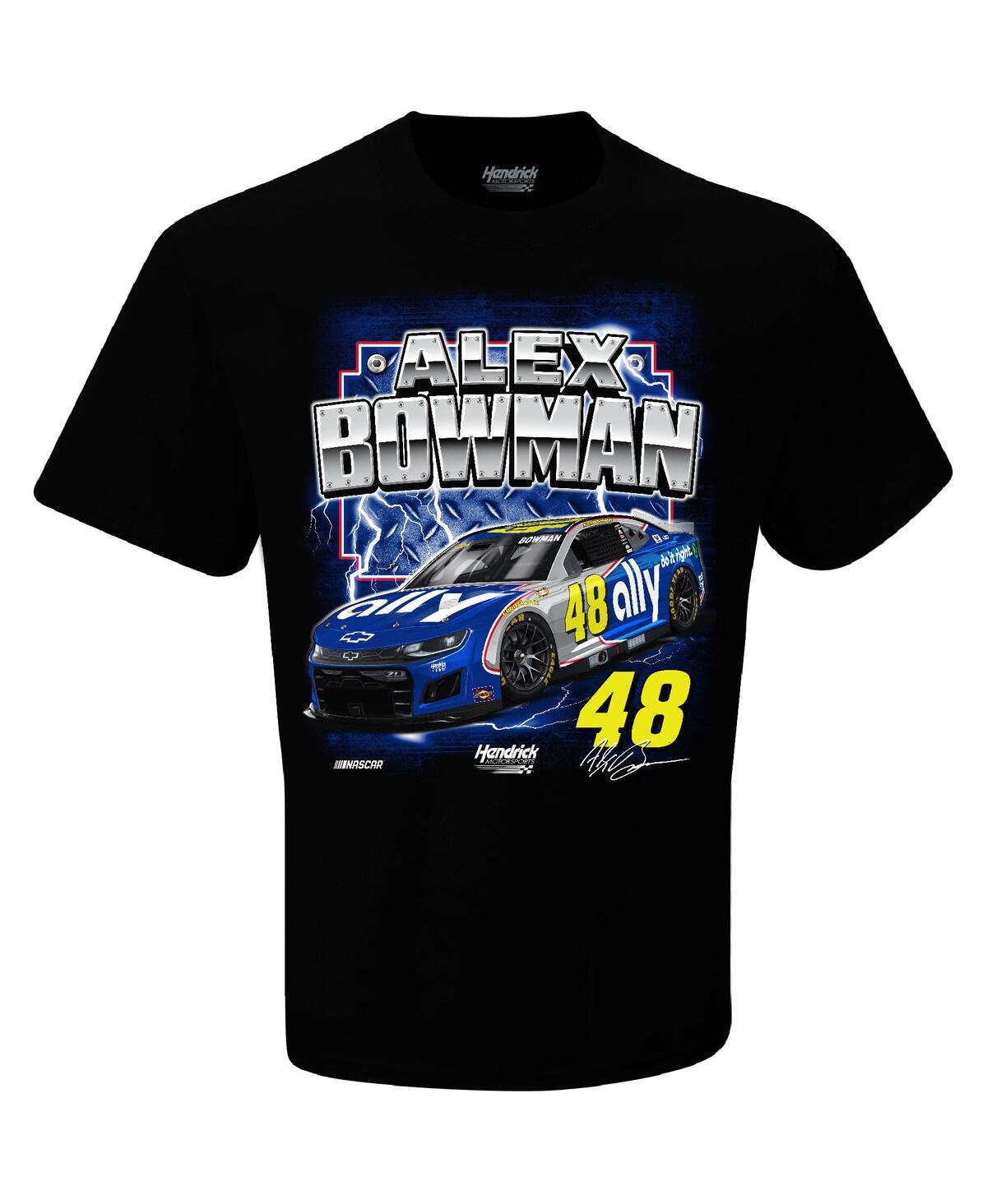 Hendrick Motorsports Team Collection Men'sAlex Bowman Ally Darlington Throwback T-Shirt - Black