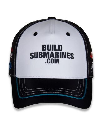 Men's White/Black Brad Keselowski BuildSubmarines.com Uniform Adjustable Hat