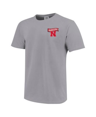 Big Boys and Girls Gray Nebraska Huskers Hyperlocal Comfort Colors T-Shirt