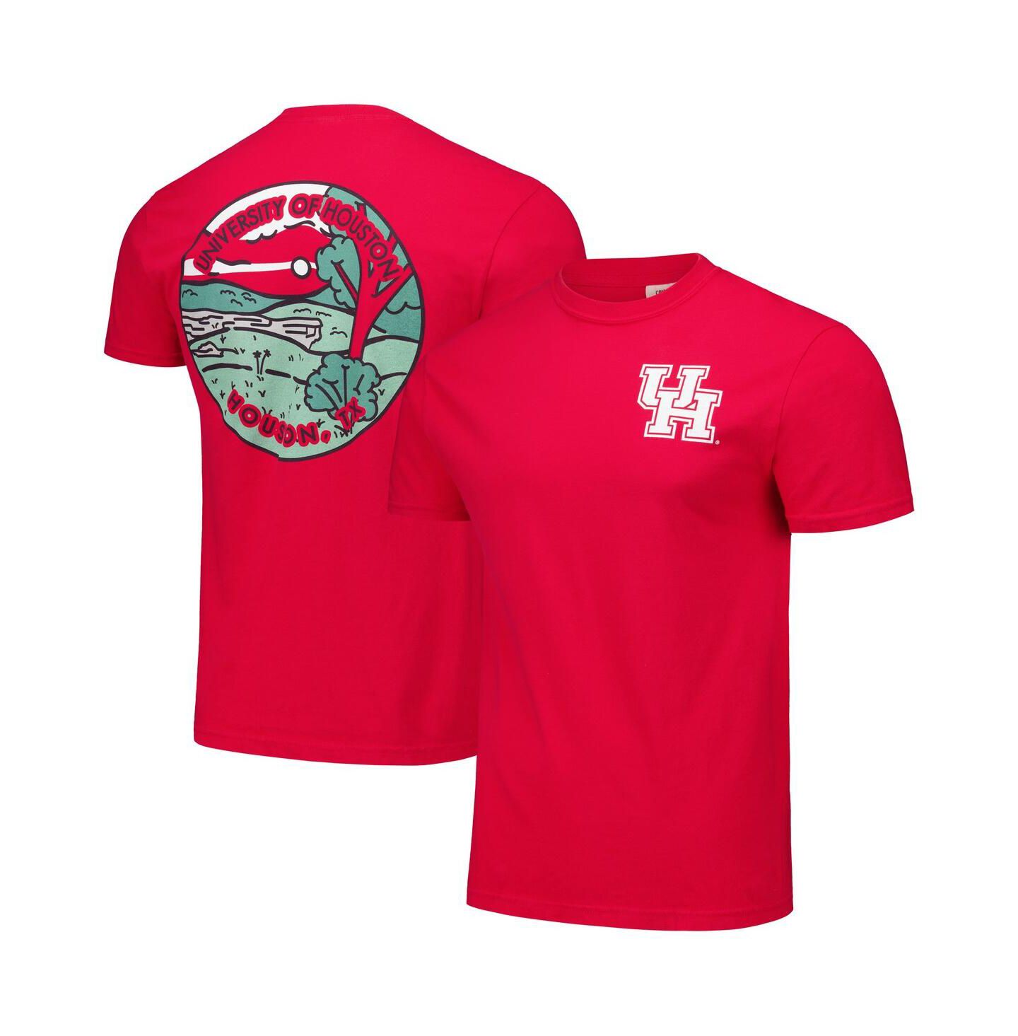 Футболка Image One Red Houston Cougars Scenic Comfort Colors — фото 1