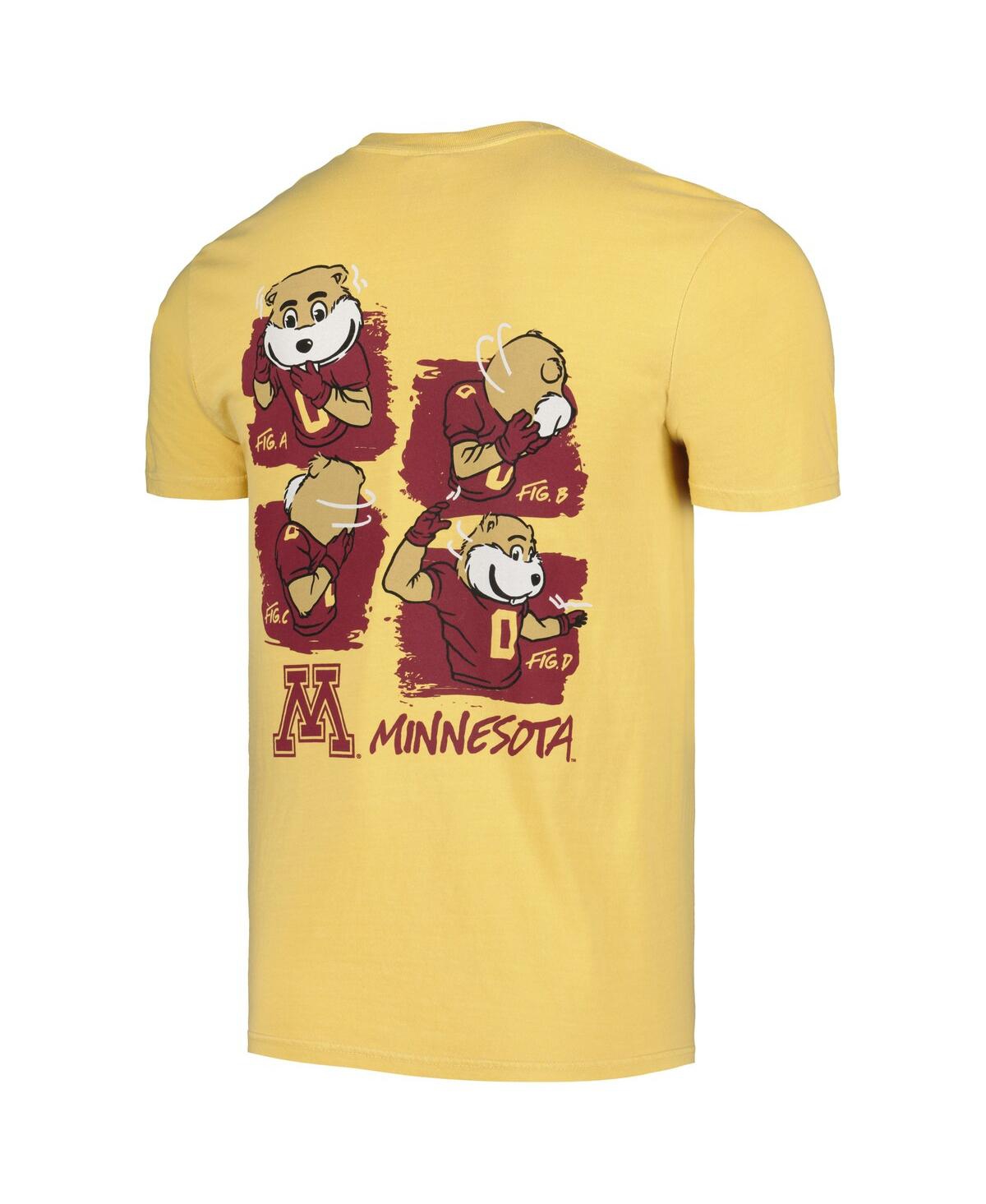 Image One Men's And Women's Gold Minnesota Golden Gophers Hyper Local Spinning Storyboard T-shirt In Gold