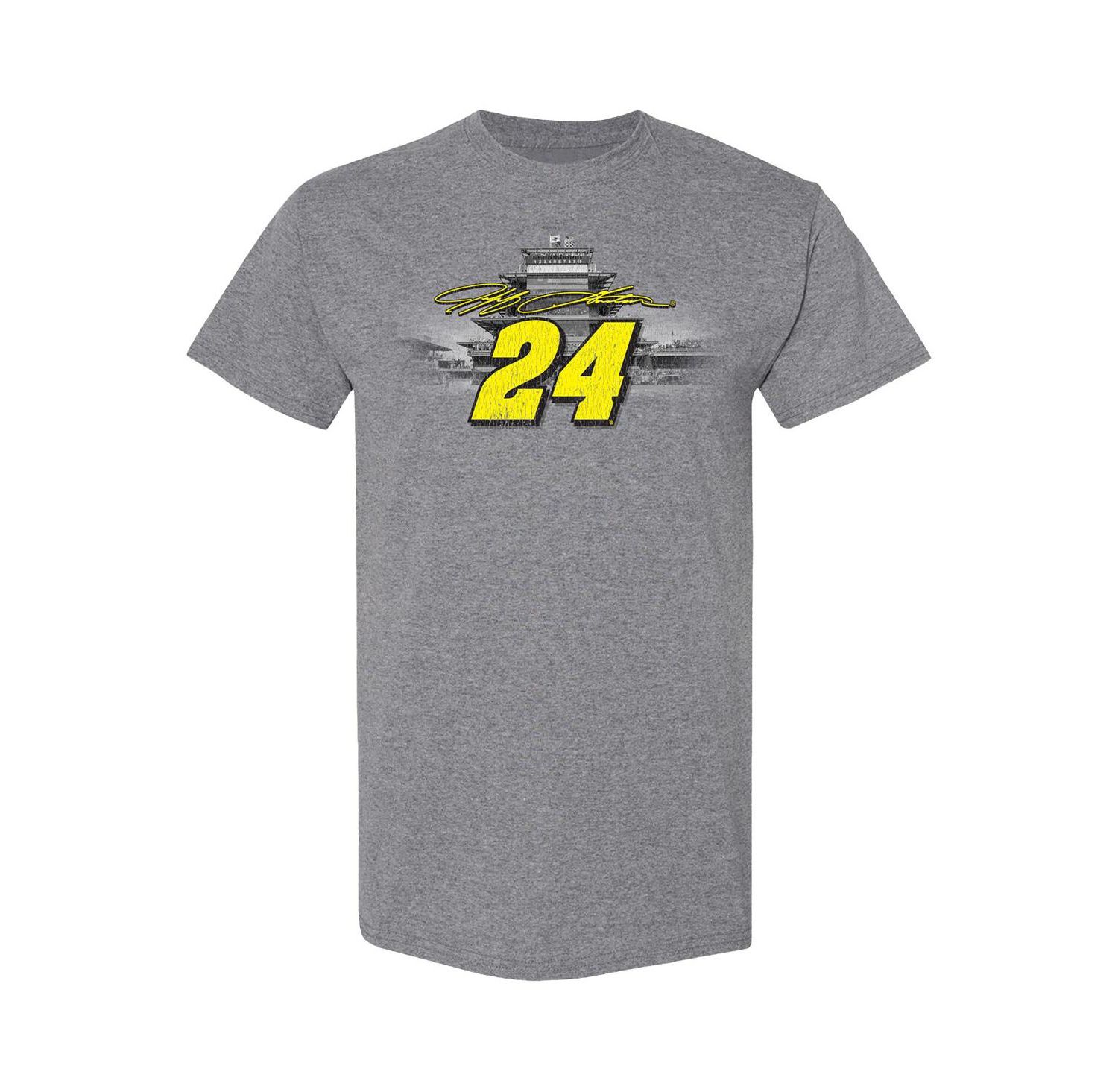 Men's Heather Charcoal Jeff Gordon 1994 Indy Brickyard 400 Winner T-Shirt