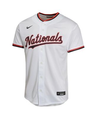 Big Boys and Girls CJ Abrams White Washington Nationals Home Game Player Jersey
