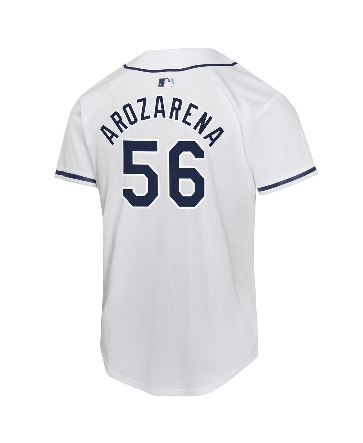 Nike Big Boys and Girls Randy ArozarenaTampa Bay Rays Home Game Player Jersey - White