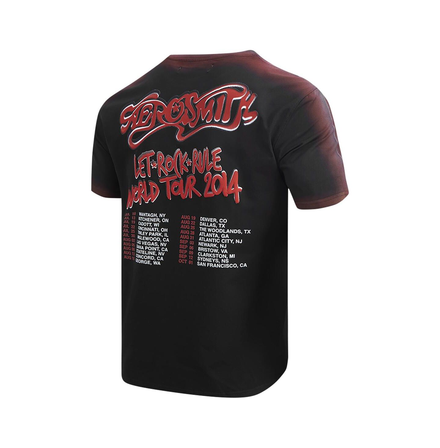 Мужская футболка Freeze Max Black Aerosmith Let Rock Rule the World Tour — фото 2