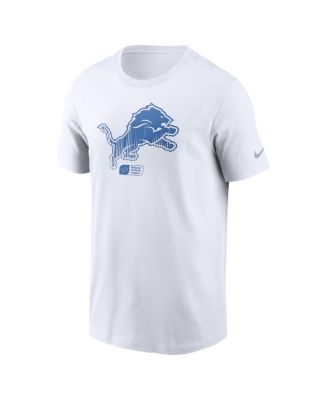 Men's White Detroit Lions Faded Essential T-Shirt