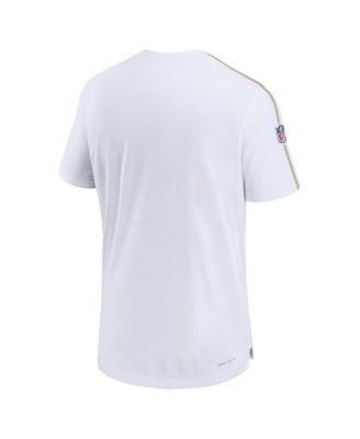 Men's White New Orleans Saints Sideline Alternate Logo Coach Performance Top