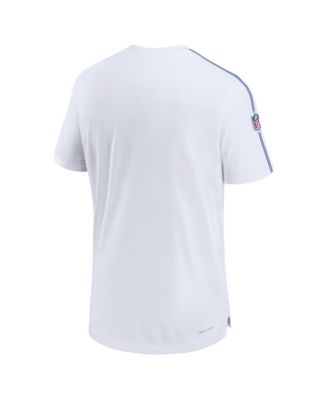 Men's White New England Patriots Sideline Alternate Logo Coach Performance Top