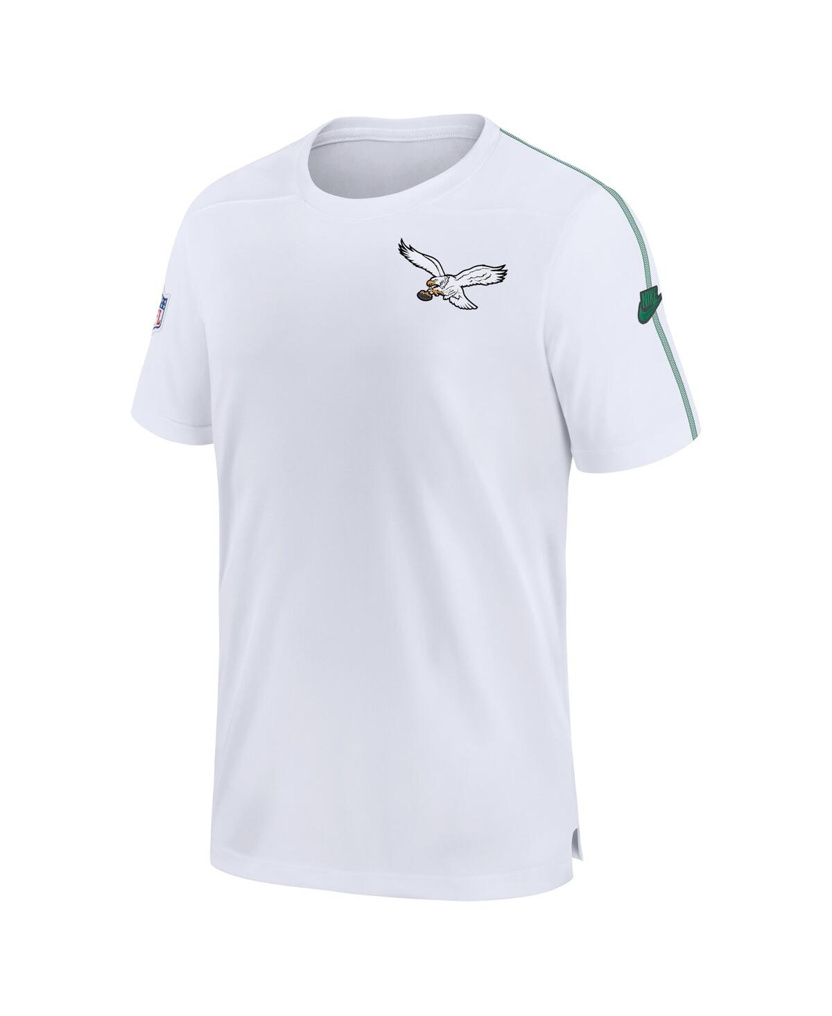 Nike Men'sPhiladelphia Eagles Sideline Alternate Logo Coach Performance Top - White