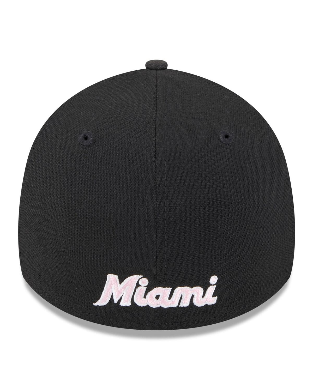 New Era Men'sMiami Marlins 2024 Mother's Day 39THIRTY Flex Hat - Black
