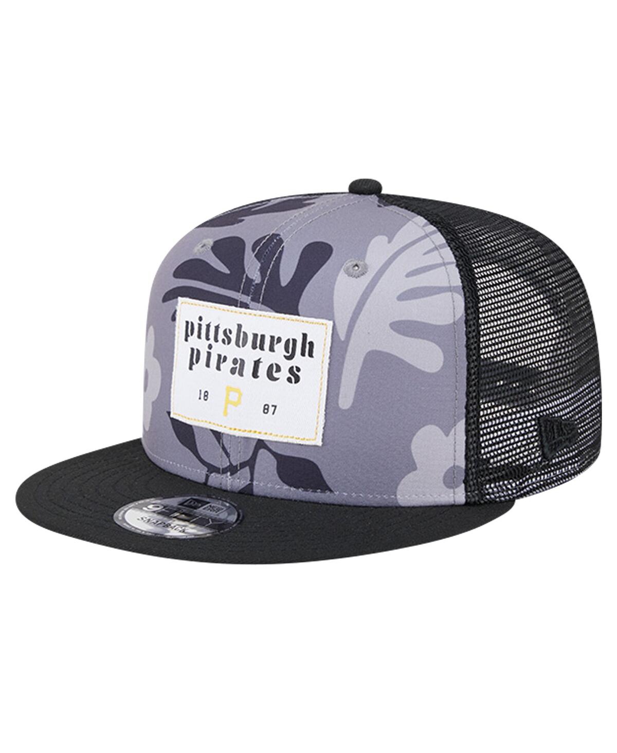 Men's Black Pittsburgh Pirates Bikini Bottom Trucker 9FIFTY Snapback Hat - Black