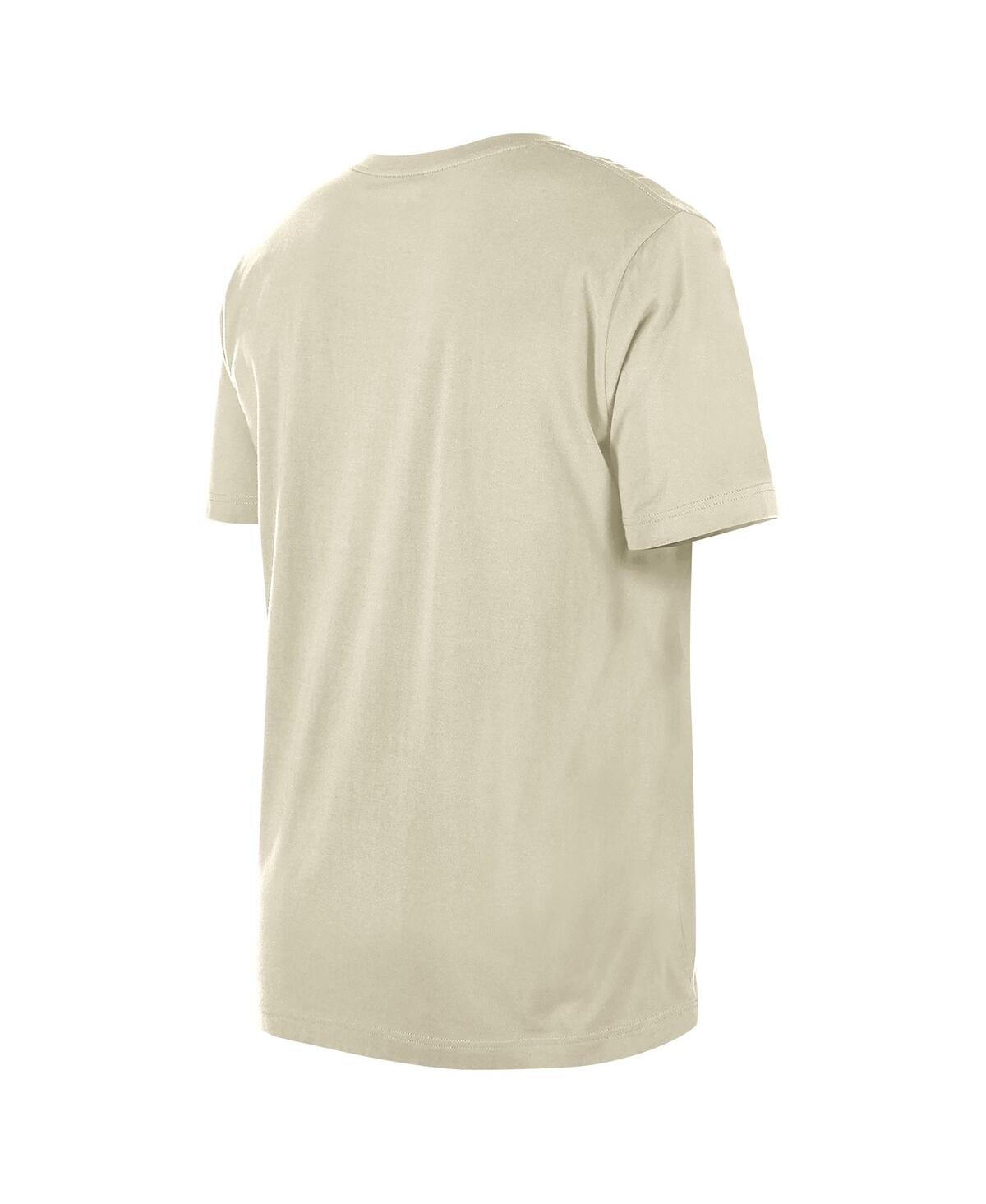 New Era Men'sChicago Cubs 4th of July Flag Fill T-Shirt - Cream