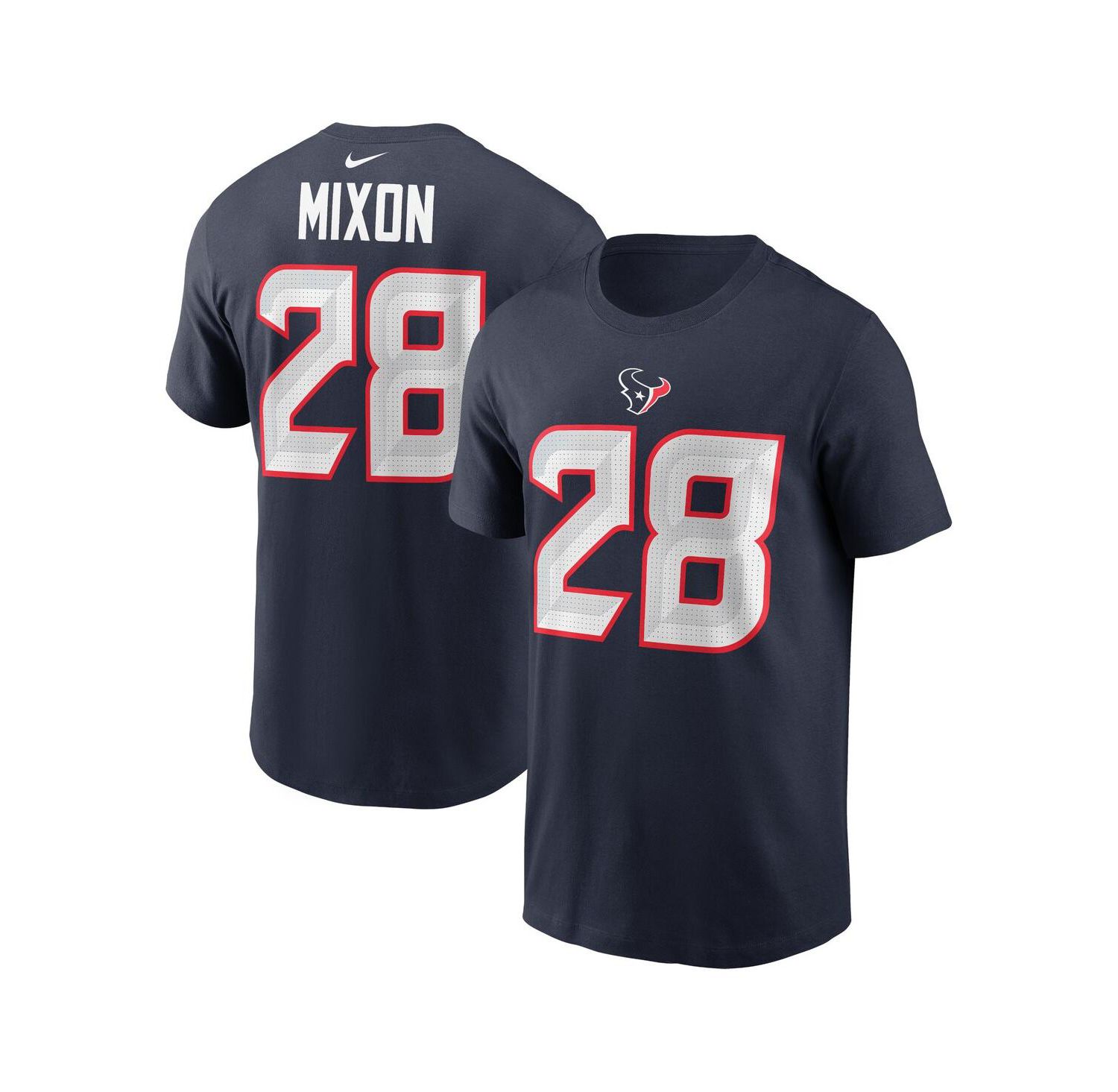 Men's Joe Mixon Navy Houston Texans Player Name & Number T-Shirt