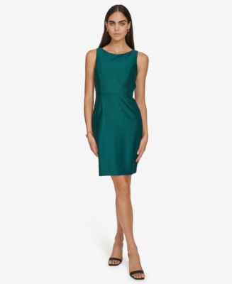 Calvin klein boat neck sheath dress on sale