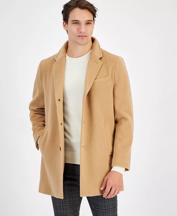 Men's Wool-Blend Car Coat - thumbnail 5