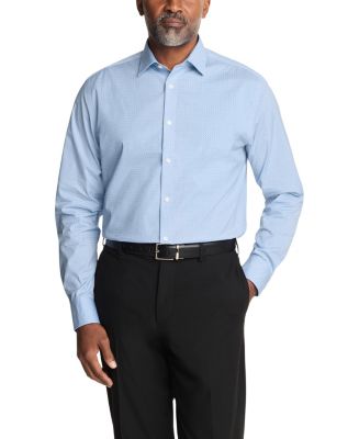 Calvin Klein Refined Cotton Stretch Men's Regular Fit Dress Shirt - Macy's