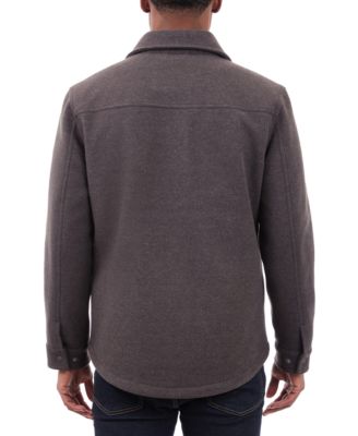 Men's Quilted Wool Shirt Jacket