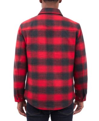 Men's Quilted Wool Shirt Jacket