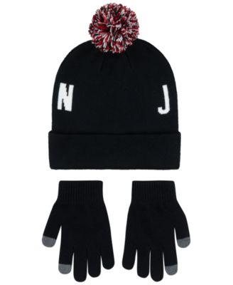 Big Kids  2-Piece Pom Beanie and Gloves Set