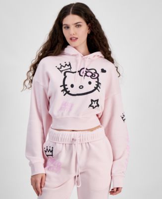 Hello Kitty Sweat à Capuche Oversized Rose – Couverture Portable Douce Pour Filles 10-12 Ans, Ultra Confort Hiver