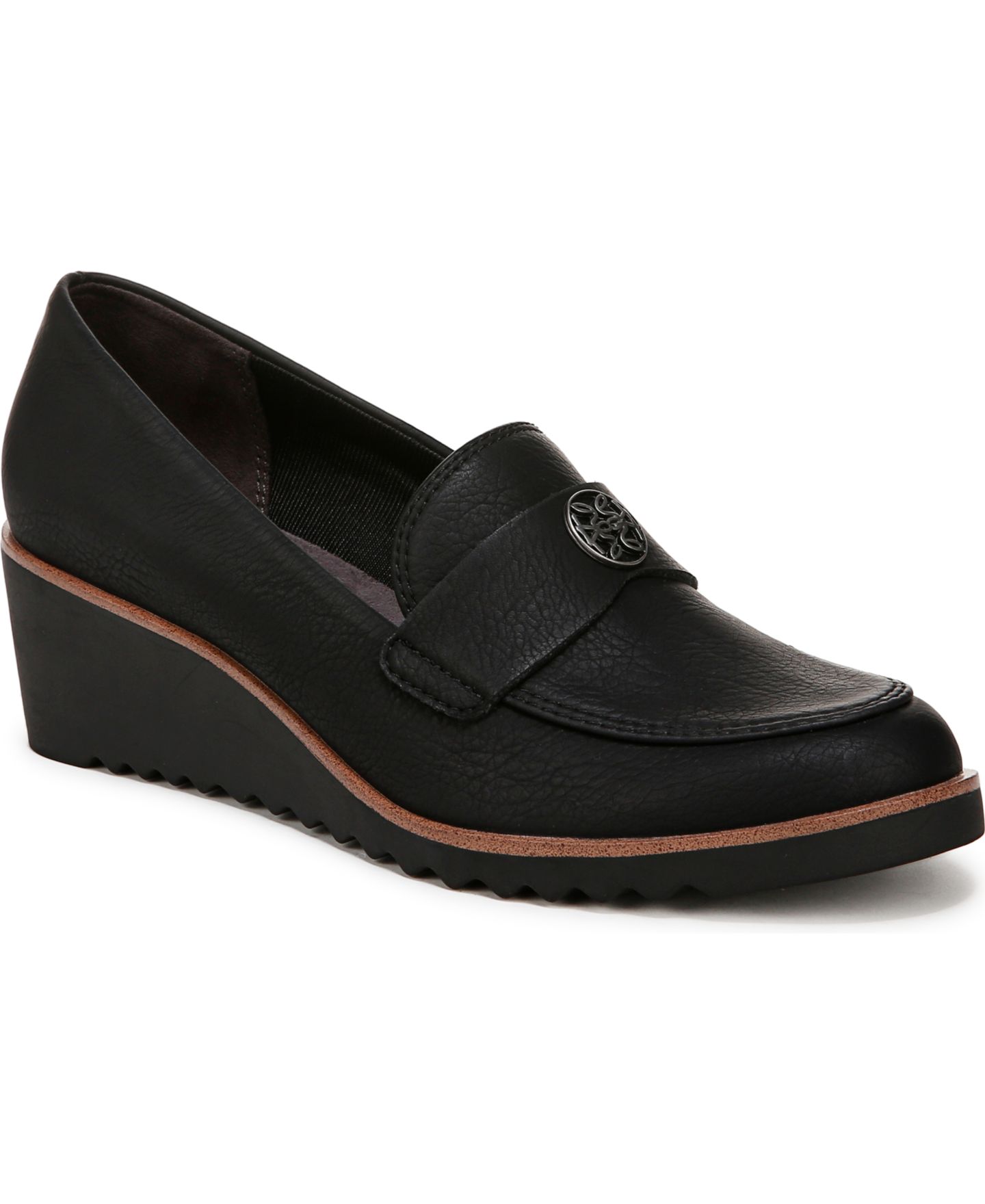 Женские туфли LifeStride Zed Wedge Slip On, цвет: Чёрный — фото 1