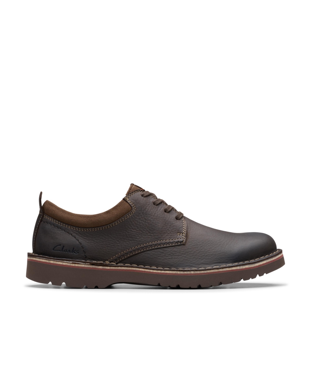 Clarks Collection Men's Eastridge Low Shoes In Dark Brown Leather