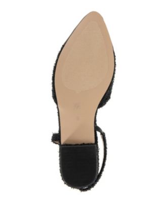 Women's Tillie Cap Toe Slingback Block Heel Pumps