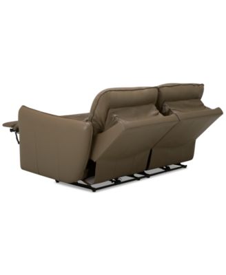 CLOSEOUT! Jekyns Leather Power Sofa, Created for Macy's