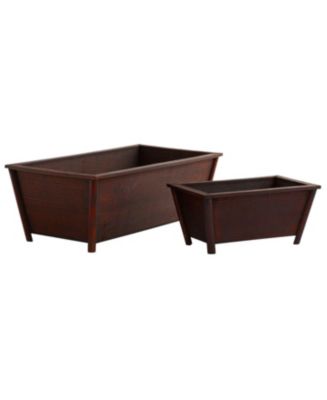 Slickblue Rectangle Planters (Set of 2) - Macy's