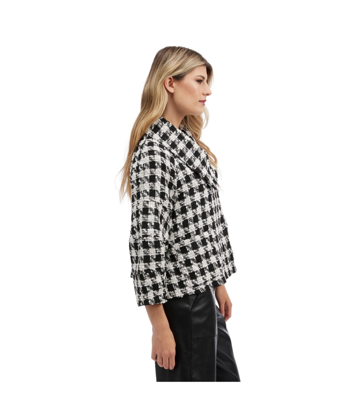 Nvlt Women's Cape Jacket with Lantern Sleeves - white