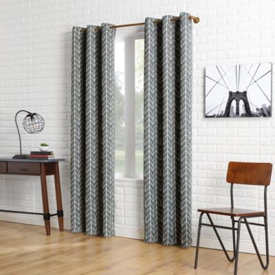 Kenwood Chevron Blackout Grommet Curtain Panel