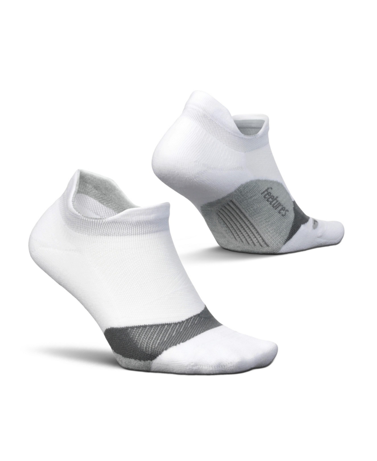 Feetures Men's Elite Light Cushion No Show Tab - Running Socks for Men & Women - Athletic Compression Socks - Moisture Wicking - Large