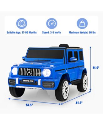 12V Mercedes-Benz G63 Licensed Kids Ride On Car with Remote Control