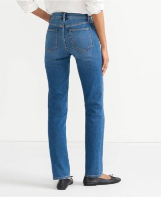 Women's Recover High Rise Straight Leg Blue Jeans